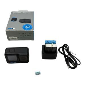 GoPro HERO10 Black Bundle – Extra Charger, 2 Batteries, Memory Card